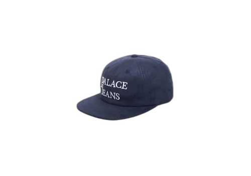 Palace Pj's 6-Panel Suede Navy/White