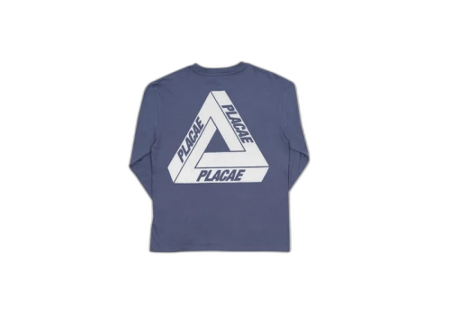 Palace Placae L/S T-Shirt Grey