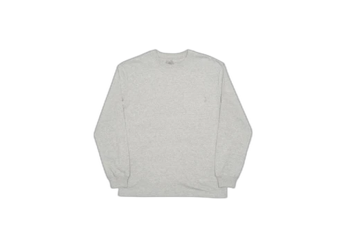 Palace Pocket L/S T-Shirt Summer 2016 Grey Marl