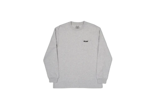 Palace Pocket Longsleeve Grey Marl