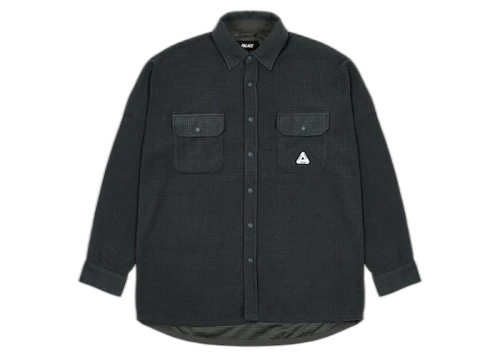 Palace Polar Grid Overshirt Black