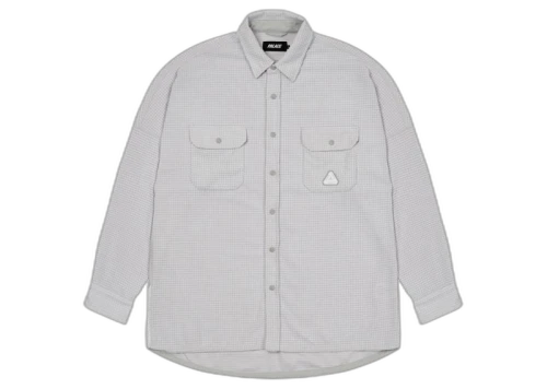 Palace Polar Grid Overshirt White