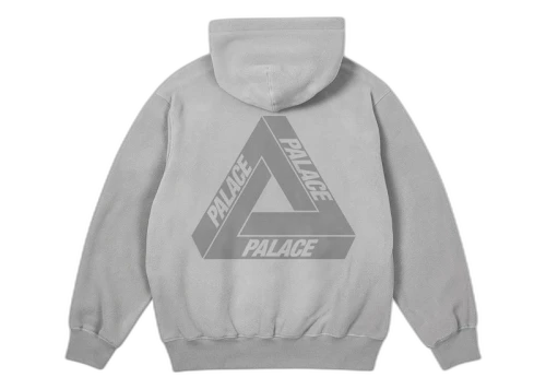 Palace Polartec Lazer Zip Hood Concrete Grey