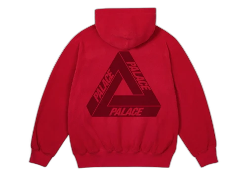 Palace Polartec Lazer Zip Hood Tomato Red