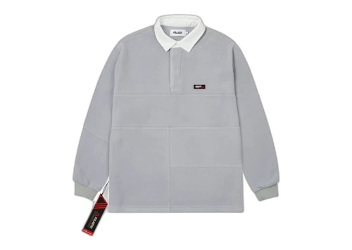 Palace Polartec Patch Up Rugby Ultimate Grey