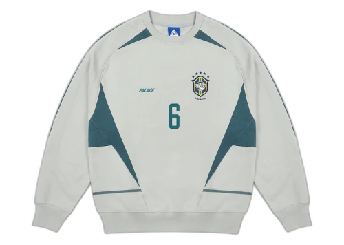 Palace Pro Team 02 Crew Light Gray