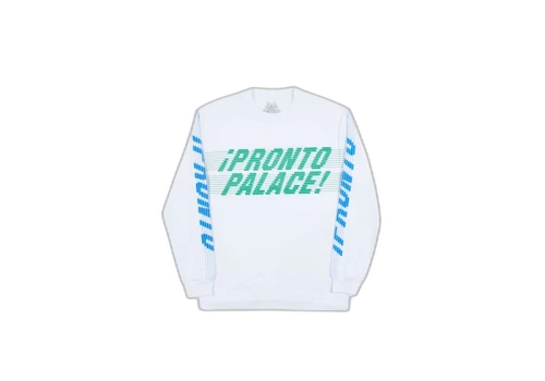 Palace Pronto Longsleeve T-Shirt White