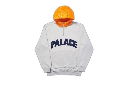 Palace Puffer Hood Grey