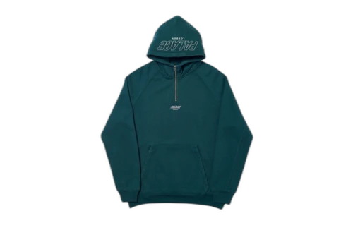 Palace Q-Zip Hood Green