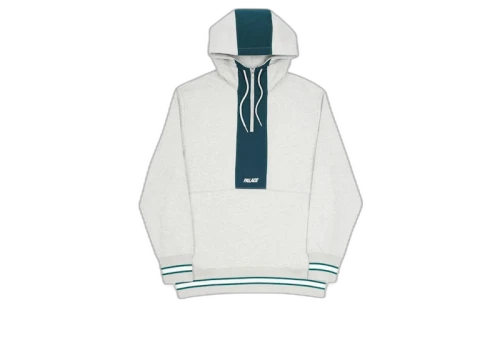 Palace Quicker Shell Hood Grey Marl