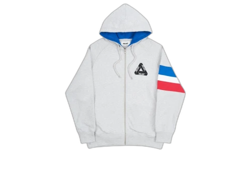 Palace Ragu Zip Hood Grey Marl