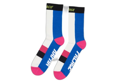 Palace Rapha Merino Socks White/Blue/Pink
