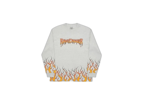 Palace Ravedigger Longsleeve Grey Marl