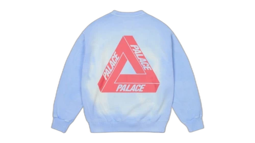 Palace Reacto Tri-Ferg Crew Blue