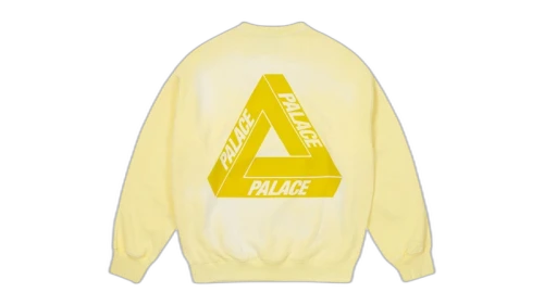 Palace Reacto Tri-Ferg Crew Yellow