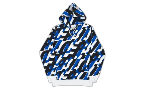 Palace Repeat After Me Hood White/Black/Blue