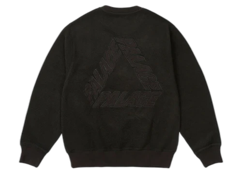 Palace Reverse P-3 Crew Black