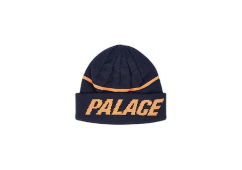 Palace Reversible Beanie Navy/Orange