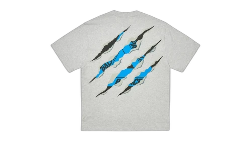 Palace Ripped Tri T-Shirt Grey Marl