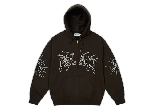 Palace Shatter Zip Hood Black
