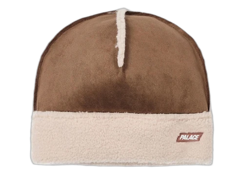 Palace Shearling Beanie Caked Brown