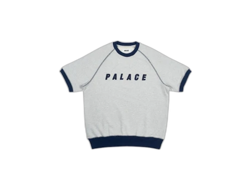 Palace Short Crew Grey Grey Marl/Navy