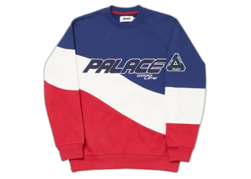 Palace Sign Das Waver Crew Blue/White/Red