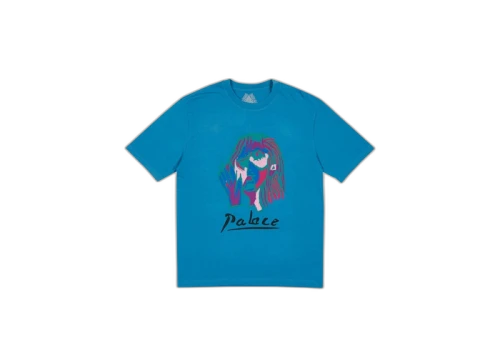 Palace Signature T-Shirt Blue