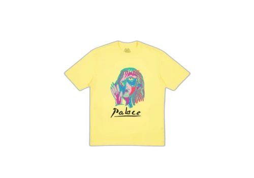 Palace Signature T-Shirt Light Yellow