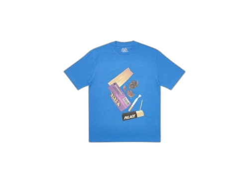 Palace Skin Up Monsieur T-Shirt Blue