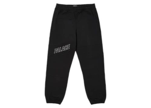 Palace Slant Zip Joggers Black