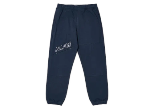 Palace Slant Zip Joggers Blue