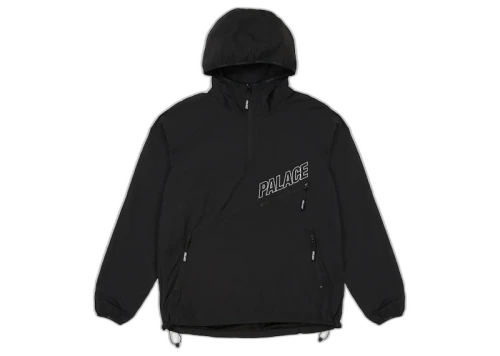 Palace Slant Zip Shell Jacket Black