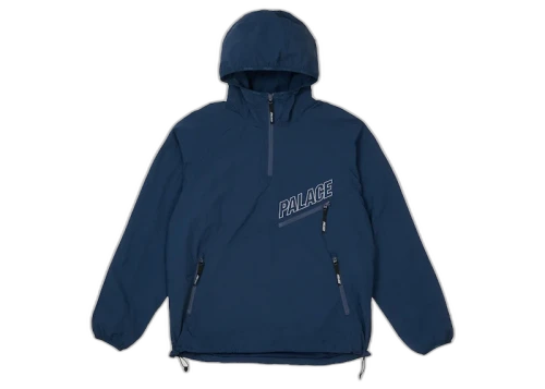 Palace Slant Zip Shell Jacket Blue
