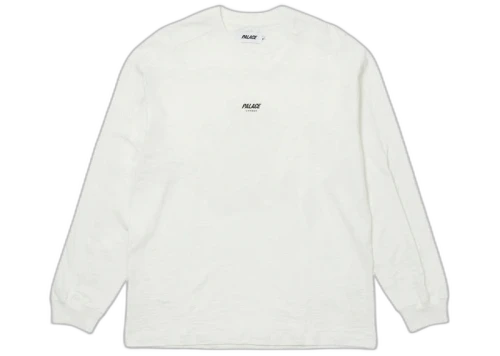Palace Slub Zig Zag Longsleeve White
