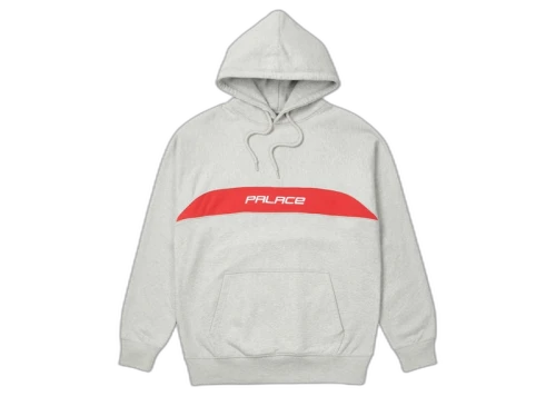 Palace Sofa Surfer Hood Grey Marl