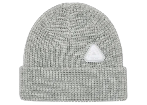 Palace Sofar Waffle Beanie Light Grey Marl