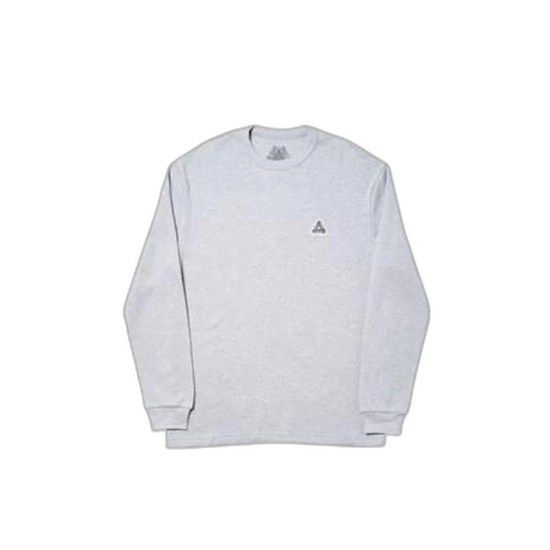 Palace Sofar Waffle Longsleeve Grey Marl