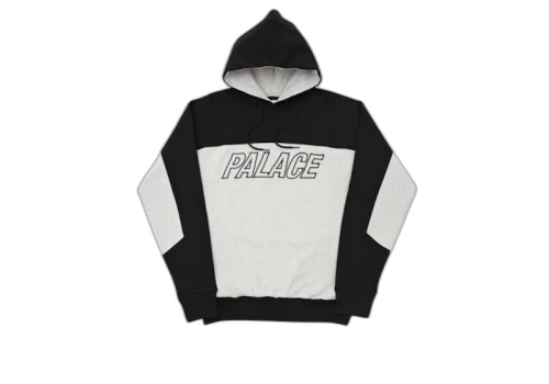 Palace Space Hoodie Black/ Grey Marl