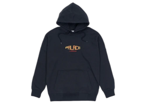 Palace Spaced Logo Drop Shoulder Hood Navy