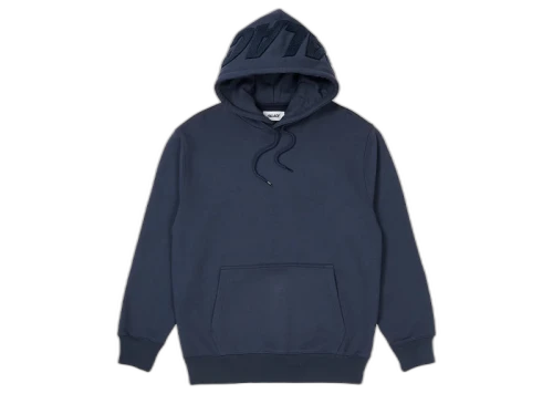 Palace Spell Out Chenille Hood Navy