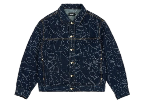 Palace Splat Denim Jacket Indigo
