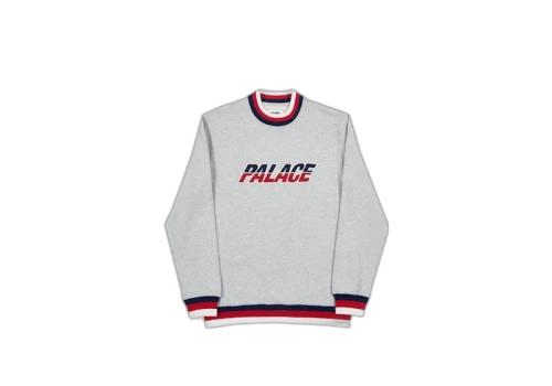 Palace Split Handle Crew Grey Marl
