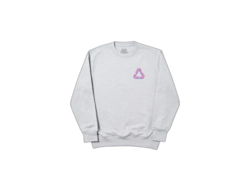 Palace Split P3 Crew Grey Marl