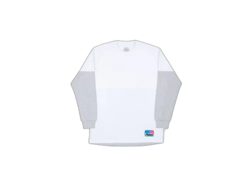 Palace Splitter Longsleeve White/Grey Marl