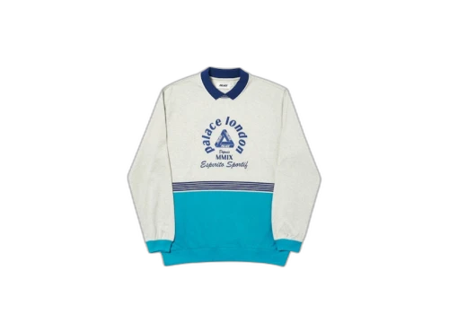Palace Sportif Crew Grey Marl/Teal