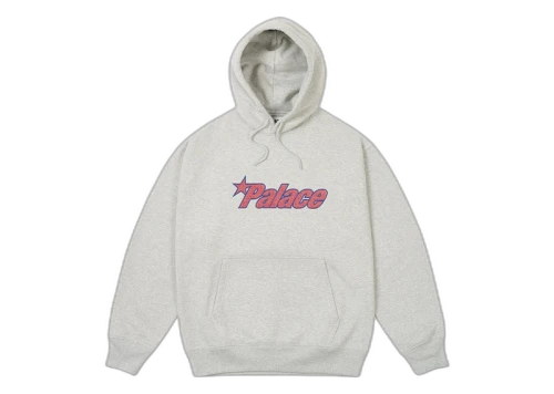 Palace Star Hood Grey Marl