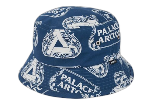 Palace Stella Artois Bucket Hat Navy/White