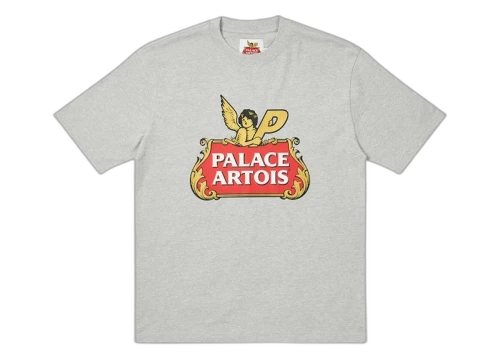 Palace Stella Artois Cartouche T-shirt Grey Marl