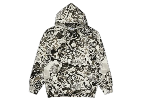 Palace Sticker Pack Hood Black/White